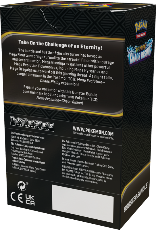 Mega Evolution Chaos Rising | Booster Bundle | Pokemon Mega Evolution Chaos Rising | Booster Bundle | Pokemon