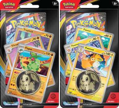 Pokemon Mega Evolution Chaos Rising Premium Checklane Blister Set of Two