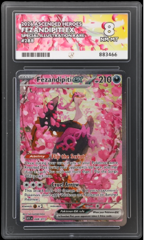 Fezandipiti EX (SPECIAL ILLUSTRATION RARE) : 288/217 MEGA EVOLUTION ASCENDED HEROES - ACE GRADING Graded Card – 8 NM-MT