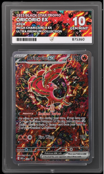Oricorio EX (BLACK STAR PROMO) : 024 ULTRA PREMIUM COLLECTION - ACE GRADING Graded Card – 10 GEM MINT