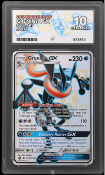 Greninja GX EX (FULL ART) : SV56/SV94 HIDDEN FATES - ACE GRADING Graded Card - 10 GEM MINT