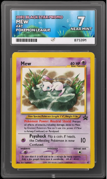 Mew (PROMO) : 47 BLACK STAR PROMO - ACE GRADING Graded Card - 7 NEAR MINT