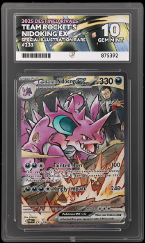 Team Rockets Nidoking EX (SPECIAL ILLUSTRATION RARE) : 233/182 DESTINED RIVALS - ACE GRADING Graded Card Graded Card - 10 GEM MINT