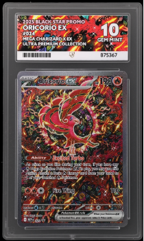Oricorio EX (BLACK STAR PROMO) : 024 ULTRA PREMIUM COLLECTION - ACE GRADING Graded Card – 10 GEM MINT