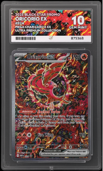 Oricorio EX (BLACK STAR PROMO) : 024 ULTRA PREMIUM COLLECTION - ACE GRADING Graded Card – 10 GEM MINT