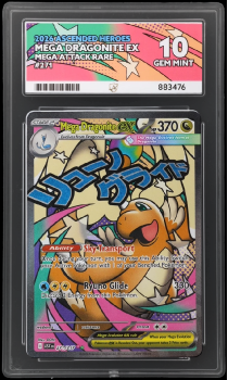 Mega Dragonite EX (MEGA ATTACK RARE) : 271/217 MEGA EVOLUTION ASCENDED HEROES - ACE GRADING Graded Card – 10 GEM MINT