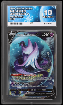 Galarian Articuno V (SPECIAL ART) : 170/198 CHILLING REIGN - ACE GRADING Graded Card – 10 GEM MINT