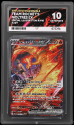 Team Rockets Moltres EX (SPECIAL ILLUSTRATION RARE) : 229/182 DESTINED RIVALS - ACE GRADING Graded Card Graded Card - 10 GEM MINT