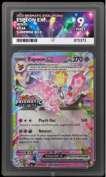 Espeon EX (HOLO) : 034/131 SCARLET AND VIOLET - PRISMATIC EVOLUTIONS - CERTIFIED GUARANTY COMPANY Graded Card - 9 MINT