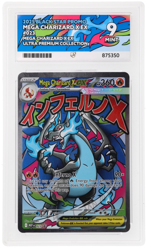 Mega Charizard Y EX (BLACK STAR PROMO) : 023 ULTRA PREMIUM COLLECTION - ACE GRADING Graded Card 9 Mega Charizard Y EX (BLACK STAR PROMO) : 023 ULTRA PREMIUM COLLECTION - ACE GRADING Graded Card 9