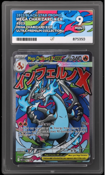 Mega Charizard Y EX (BLACK STAR PROMO) : 023 ULTRA PREMIUM COLLECTION - ACE GRADING Graded Card – 9 MINT