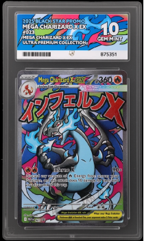 Mega Charizard Y EX (BLACK STAR PROMO) : 023 ULTRA PREMIUM COLLECTION - ACE GRADING Graded Card – 10 GEM MINT