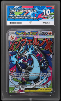 Mega Charizard Y EX (BLACK STAR PROMO) : 023 ULTRA PREMIUM COLLECTION - ACE GRADING Graded Card – 10 GEM MINT