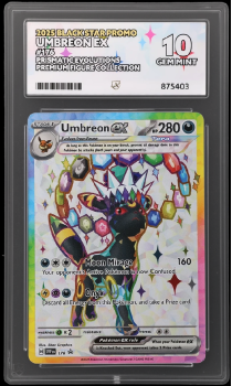 Umbreon EX (PROMO) : SVP176 PRISMATIC EVOLUTIONS PREMIUM FIGURE COLLECTION - ACE GRADING Graded Card – 10 GEM MINT