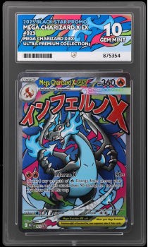 Mega Charizard Y EX (BLACK STAR PROMO) : 023 ULTRA PREMIUM COLLECTION - ACE GRADING Graded Card – 10 GEM MINT