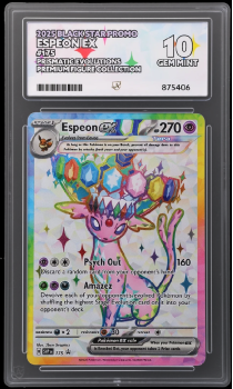 Espeon EX (PROMO) : SVP175 PRISMATIC EVOLUTIONS PREMIUM FIGURE COLLECTION - ACE GRADING Graded Card – 10 GEM MINT