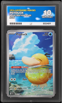 Psyduck (ILLUSTRATION RARE) : 226/217 MEGA EVOLUTION ASCENDED HEROES - ACE GRADING Graded Card – 10 GEM MINT