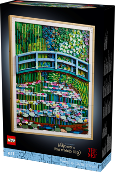 LEGO&reg; Art Claude Monet &ndash; Bridge over a Pond of Water Lilies (31220)
