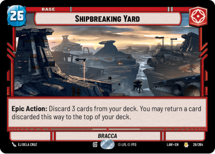 Shipbreaking Yard - Bracca single card from Star Wars Unlimited
