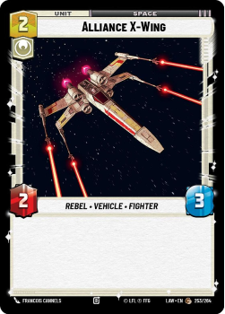 Alliance X-Wing single card from Star Wars Unlimited