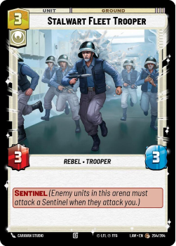 Stalwart Fleet Trooper single card from Star Wars Unlimited