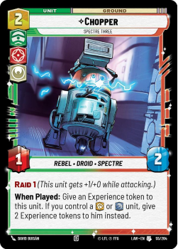 Chopper - Spectre Three single card from Star Wars Unlimited