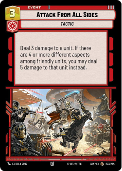 Attack From All Sides single card from Star Wars Unlimited