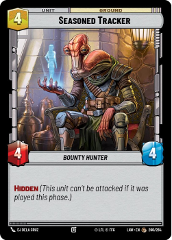 Seasoned Tracker single card from Star Wars Unlimited