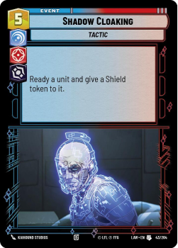 Shadow Cloaking single card from Star Wars Unlimited