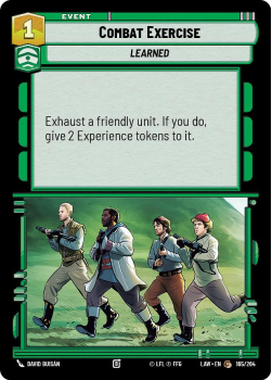 Combat Exercise single card from Star Wars Unlimited
