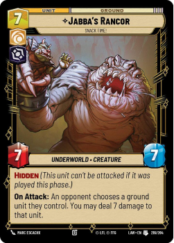 Jabba's Rancor - Snack Time! single card from Star Wars Unlimited