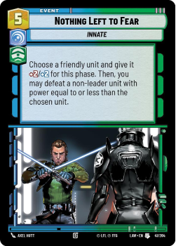 Baze Malbus - Good Luck single card from Star Wars Unlimited