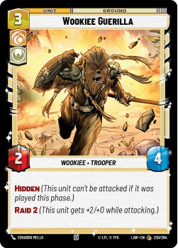 Wookiee Guerilla single card from Star Wars Unlimited