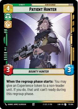 Patient Hunter single card from Star Wars Unlimited