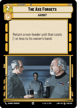 The Axe Forgets single card from Star Wars Unlimited