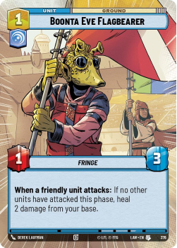 Boonta Eve Flagbearer (HYPERSPACE) single card from Star Wars Unlimited