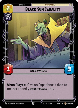 Black Sun Cabalist single card from Star Wars Unlimited