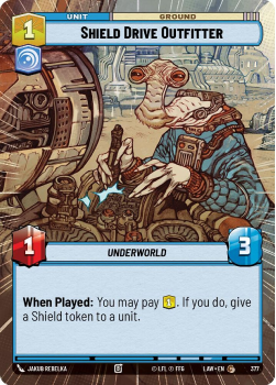 Shield Drive Outfitter (HYPERSPACE) single card from Star Wars Unlimited
