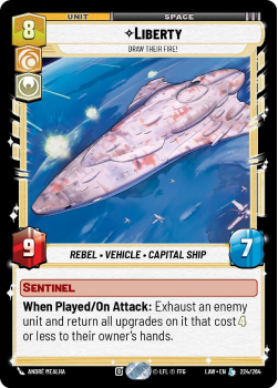 Liberty - Draw Their Fire! single card from Star Wars Unlimited