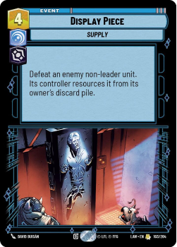 Display Piece single card from Star Wars Unlimited