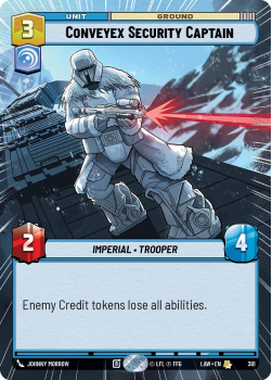 Conveyex Security Captain (HYPERSPACE) single card from Star Wars Unlimited