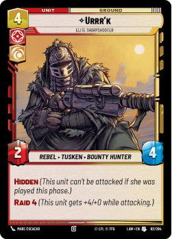 Urrr'k - Elite Sharpshooter single card from Star Wars Unlimited