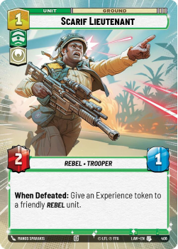 Scarif Lieutenant (HYPERSPACE) single card from Star Wars Unlimited