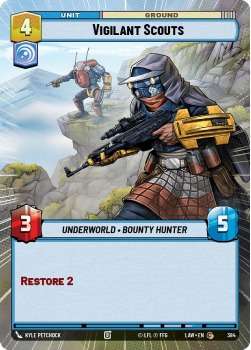 Vigilant Scouts (HYPERSPACE) single card from Star Wars Unlimited