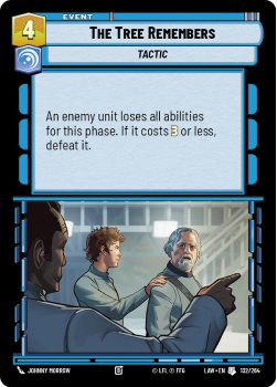 The Tree Remembers single card from Star Wars Unlimited