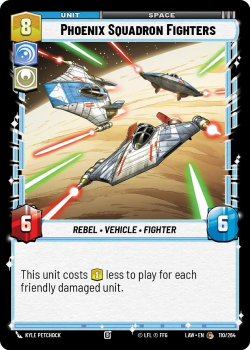 Phoenix Squadron Fighters single card from Star Wars Unlimited
