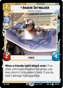 Anakin Skywalker - Prescient Podracer single card from Star Wars Unlimited