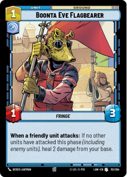 Boonta Eve Flagbearer single card from Star Wars Unlimited
