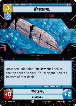 Watchful (HYPERSPACE) single card from Star Wars Unlimited