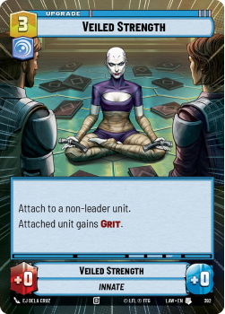 Veiled Strength (HYPERSPACE) single card from Star Wars Unlimited